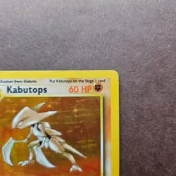 Kabutops 9/62 Pokemon Fossil Holo Rare Card - MP - Image 3