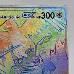 🌈 POKEMON HIDDEN FATES MOLTRES & ZAPDOS & ARTICUNO TAG TEAM GX 69/69 SECRET LP - Image 3