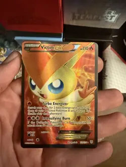Pokemon TCG Victini EX Full Art Ultra Rare Holo Card 131/135 Plasma Storm - Image 1