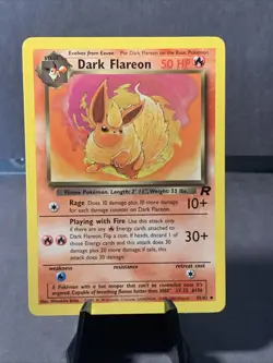 Pokemon TCG Dark Flareon #35/82 Team Rocket 2000 Unlimited VTG WOTC Uncommon MP - Image 1