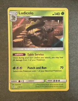 Ludicolo 2/18 Pokemon TCG 2019 Detective Pikachu Holo Rare - Image 1