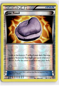 Jaw Fossil [Reverse Holo] #94 Pokemon Furious Fists - Image 1