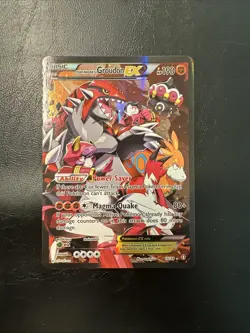 Pokemon TCG Full Art Ultra Rare Holo Groudon Ex Team Magmas 2015 NM H - Image 1