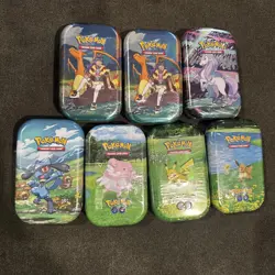 LOT OF 7 Pokemon Mini Tins Factory Sealed! - Image 1