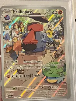 2024 POKEMON TWM EN-TWILIGHT MASQUERADE ILLUSTRATION RARE #182 PROBOPASS PSA 9 - Image 3