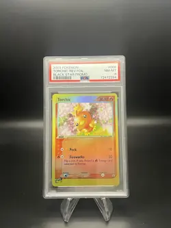 2003 POKEMON TORCHIC BLACK STAR PROMO REVERSE HOLO #008 PSA 9 RARE - Image 1