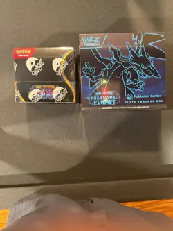 Phantasmal Flames Pokemon Center ETB AND a booster box- Factory Sealed Lot Mega - Image 1