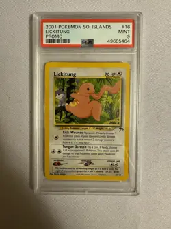 2001 Pokemon Lickitung Non Holo Southern Islands Promo 16/18 - PSA 9 Mint! WOTC - Image 1