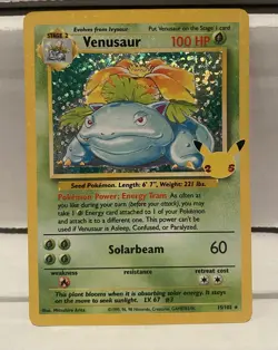 Pokemon TCG Pokemon Venusaur Venusaur Holo 25th Anniversary Celebrations - Image 1