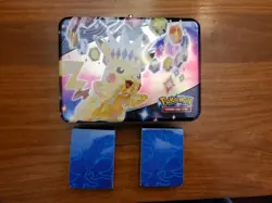 Pokemon Pikachu 2024 Fall Collectors Chest Surging Sparks TIN ONLY + Deck boxes - Image 1