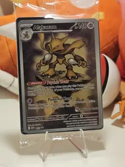 Pokemon Center Stamped Alakazam 009 Pokemon Mega Evolutions - ETB Promo Sealed - Image 1