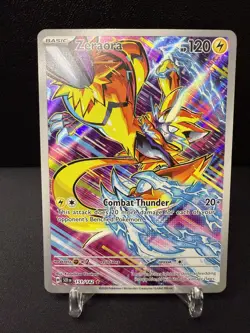 Zeraora 151/142 Stellar Crown EN Illustration Rare Full Art Holo Pokemon TCG - Image 1