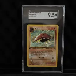 Kabuto 1st Edition Pokemon TCG Fossil Set 50/62 - SGC 9.5 - Image 1
