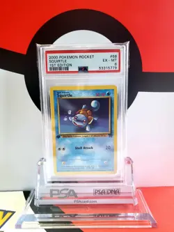 2000 pokemon rocket squirtle 1st edition #68 psa 6 - Image 1