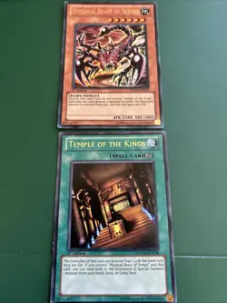 Yu-Gi-Oh Mystical Beast of Serket + Temple of the Kings SDMA 1st Edition NM - Image 1