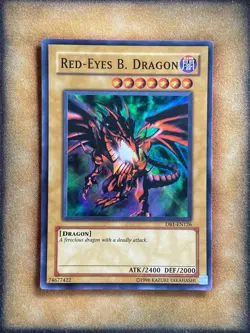 Yugioh Red-Eyes B. Dragon DB1-EN126 Super Rare LP - Image 1