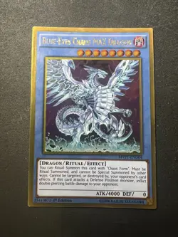 Yu-Gi-Oh! Blue-Eyes Chaos MAX Dragon MVP1-ENG04 Gold Rare 1st Edition NM/LP - Image 1