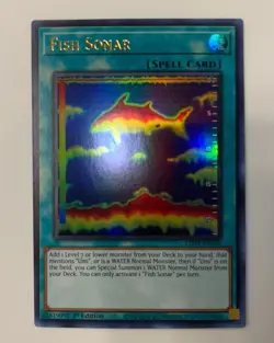 Yugioh Fish Sonar LED9-EN020 Ultra Rare 1st Edition NM - Image 2