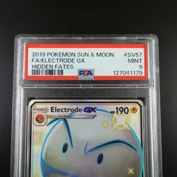 PSA 9 Electrode GX SV57/SV94 Pokemon Hidden Fates Full Art Holo Card - Image 2