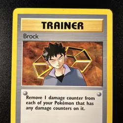 Brock 098/132 Gym Heroes Regular Unlimited WOTC Pokemon Card Near Mint NM - Image 2