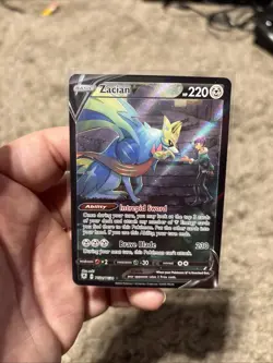 Pokemon TCG Zacian v Full Art Ultra Rare Holo Card Trainer Gallery TG21/TG30 - Image 1