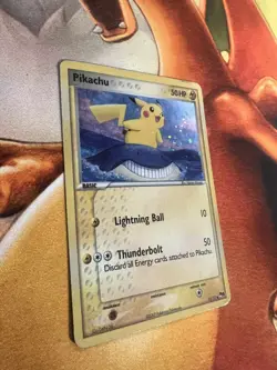 Pikachu MISPRINT 12/17 Pop Series 5 HOLO Damaged Pokemon Trading Card Game - Image 2
