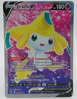 Pokemon TCG Jirachi V Astral Radiance Holo Card 170/189 Full Art Ultra Rare - Image 1