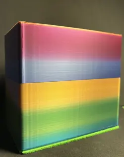 Deck Card Box w/Dice Tray - Holds 100 + Sleeved Cards - Multi Color- MTG/Pokemon - Image 2