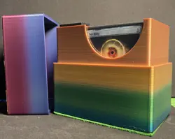 Deck Card Box w/Dice Tray - Holds 100 + Sleeved Cards - Multi Color- MTG/Pokemon - Image 3