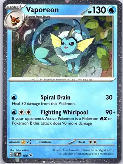 Vaporeon - (Cosmos Holo) SVP 168 Holo Scarlet & Violet Promo - Pokemon Card - NM - Image 1