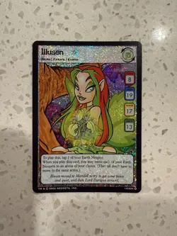 Illusen Faerie Hero Neopets TCG Card Game Holofoil - Image 1