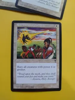 Retribution of the meek. Sorcery Visions. Magic the Gathering Card. old vintage - Image 1