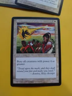 Retribution of the meek. Sorcery Visions. Magic the Gathering Card. old vintage - Image 2