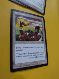 Retribution of the meek. Sorcery Visions. Magic the Gathering Card. old vintage - Image 4
