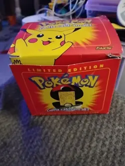 Vintage Pikachu Burger King Pokemon 23k Gold Plated Trading Card W/Box And Coa - Image 1