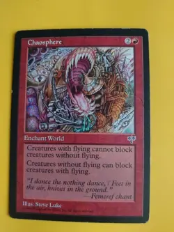 Chaosphere. Enchant world Mirage. Old Vintage. Magic the Gathering Card. - Image 2