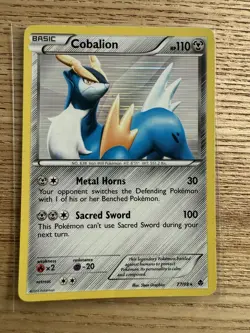 Pokemon Cobalion Reverse Holo Emerging Powers 77/98 Pokemon TCG Card 2011 - Image 1