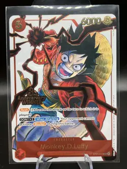 Monkey.D.Luffy - ST01-012 (3rd Anniversary Winner) - One Piece Promotion Cards - Image 1