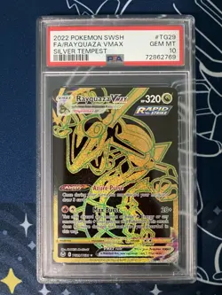 PSA 10 Rayquaza VMAX Silver Tempest TG29/TG30 Full Art Pokemon Card - Image 1