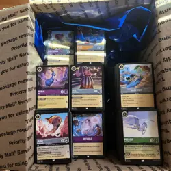 Disney Lorcana Lot, over 2000 cards- Sets 1-8, c/u ,65 Foils , 200R, 100SR - Image 1
