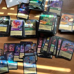 Disney Lorcana Lot, over 2000 cards- Sets 1-8, c/u ,65 Foils , 200R, 100SR - Image 2