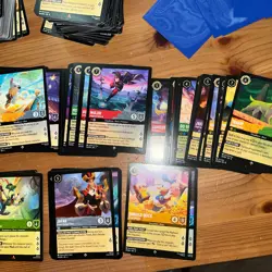 Disney Lorcana Lot, over 2000 cards- Sets 1-8, c/u ,65 Foils , 200R, 100SR - Image 5