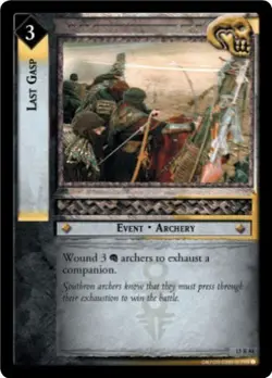 LOTR TCG HUNTERS Last Gasp 15R84 LP/NM a Top Shelf Card - Image 1