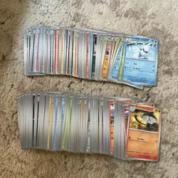 Pokemon Black Bolt White Flare 200 Card Bulk Lot C/UC Reverse Holo/Holo NM - Image 1