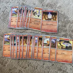 Pokemon Black Bolt White Flare 200 Card Bulk Lot C/UC Reverse Holo/Holo NM - Image 2
