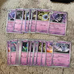 Pokemon Black Bolt White Flare 200 Card Bulk Lot C/UC Reverse Holo/Holo NM - Image 4
