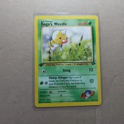 Koga's Weedle 82/132 Gym Challenge 1st Edition Common Pokemon Card TCG - Image 1