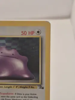 Pokemon TCG Ditto Fossil, Holo Unlimited Rare Card 3/62 - Image 2