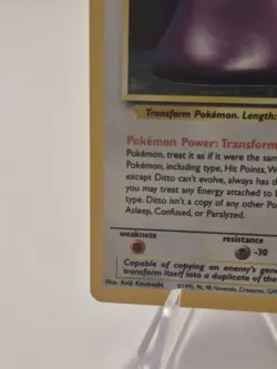 Pokemon TCG Ditto Fossil, Holo Unlimited Rare Card 3/62 - Image 4