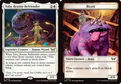 TOBY, BEASTIE BEFRIENDER w/ BEAST TOKEN mtg NM-M Duskmourn Rare - Image 1